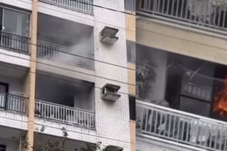 Apartamento pega fogo em condomínio residencial na área nobre de São Luís