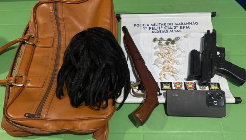 Ação rápida do 2º BPM termina com prisões e apreensão de drogas e armas em Aldeias Altas.