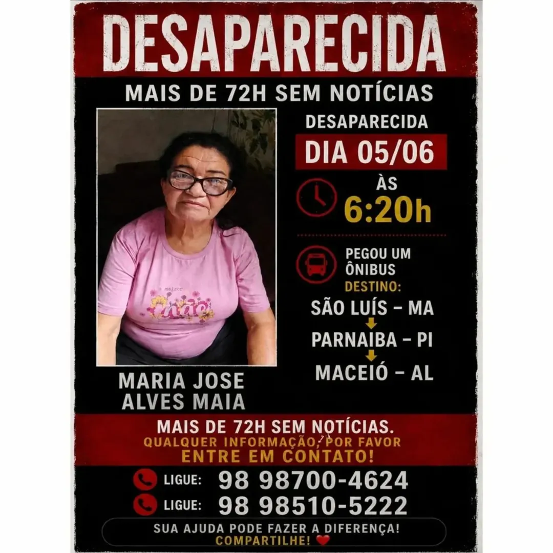 🚨 Idosa desaparece e cartão é usado no PI.