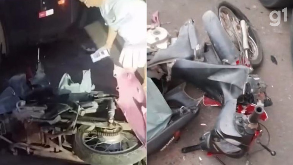 Motociclista morre após acidente com ônibus e criança escapa com ferimentos leves em Santa Luzia do Paruá