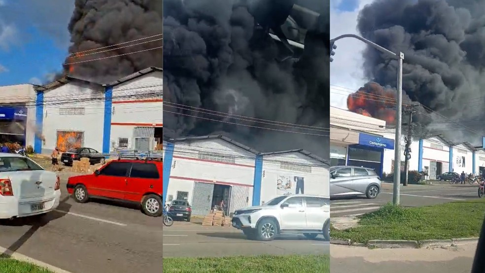Autoridades vão investigar causas de incêndio em depósito na Grande São Luís