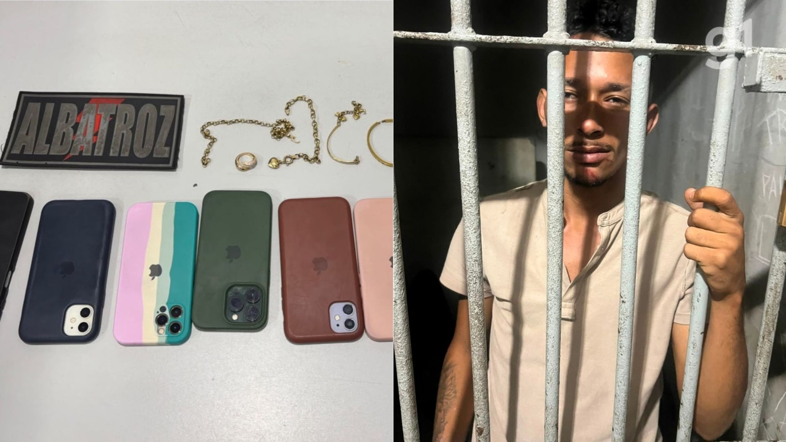 Jovem é preso e adolescente apreendida após assalto em São Luís