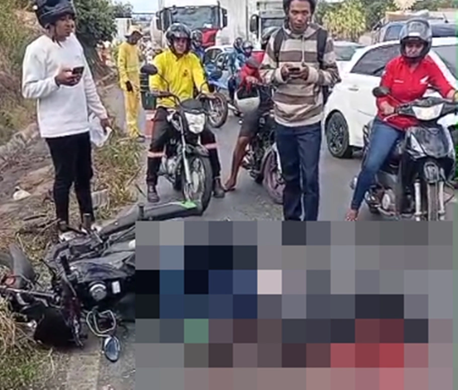 Tragédia na zona Sul: Passageiro de moto por aplicativo morre atropelado por carreta em Teresina