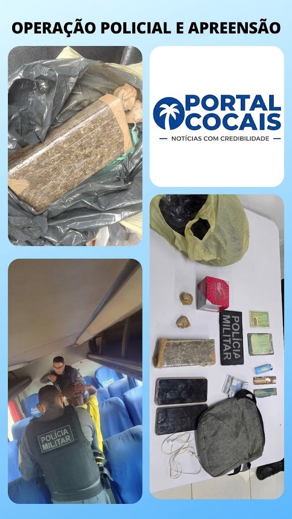 PM prende suspeito de tráfico com maconha e cocaína em blitz na MA-034 em Parnarama