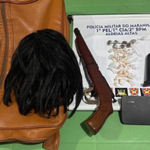 Ação rápida do 2º BPM termina com prisões e apreensão de drogas e armas em Aldeias Altas.
