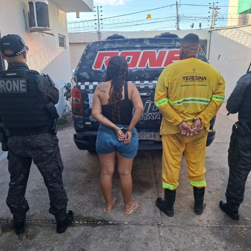 Perseguição policial termina com apreensão de drogas e prisão de dupla na zona Norte de Teresina