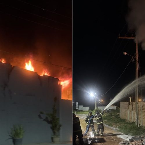 Incêndio de grandes proporções destrói estoque de depósito de materiais de construção em Pedreiras