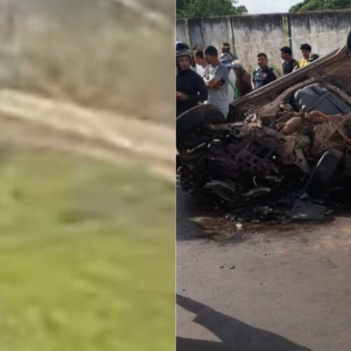 Imagens mostram colisão grave entre veículos que deixou três mortos na Grande São Luís
