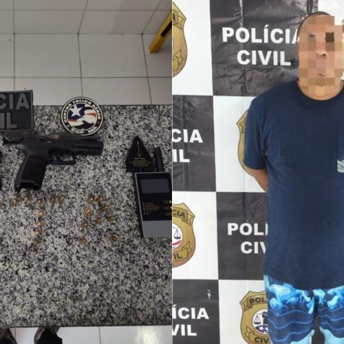 Suspeito é flagrado com arma de uso restrito e bloqueador de sinal na região da Ilha de Lençóis