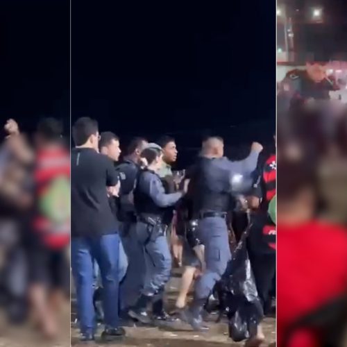 PMs são afastados no Maranhão após serem filmados agredindo jovem em vaquejada