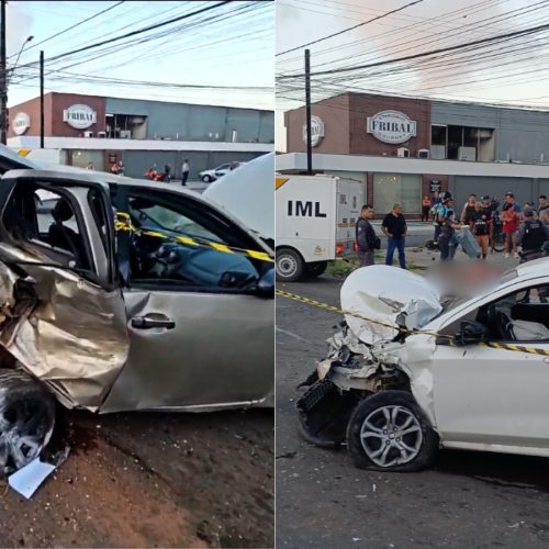 Mulher morre e criança de 2 anos fica ferida após grave colisão provocada por alta velocidade em São Luís