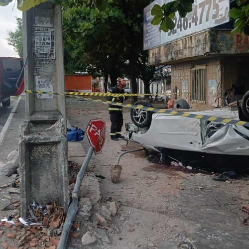Tragédia no Trânsito: Seis Jovens Ficam Feridos Após Carro Bater em Poste e Capotar em São Luís
