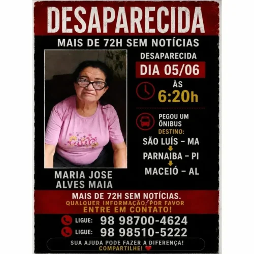 🚨 Idosa desaparece e cartão é usado no PI.
