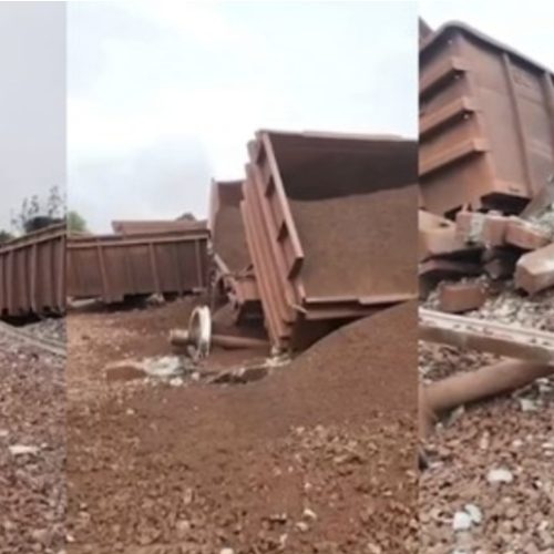 Trem de carga descarrila e provoca paralisação ferroviária no Maranhão