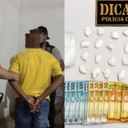 Polícia prende mototaxista suspeito de usar corridas para distribuir cocaína em Timon