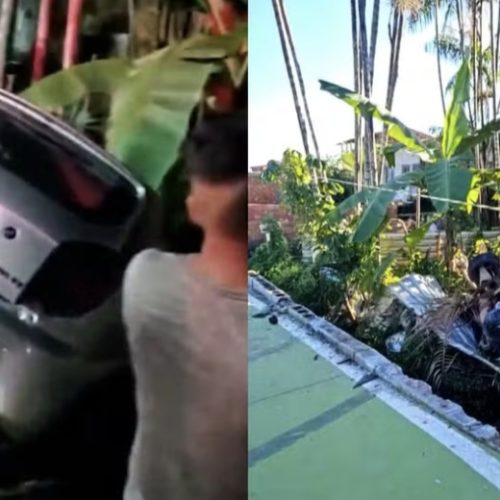 Veículo perde controle em descida e colide com carro estacionado na Avenida do Piancó, em São Luís