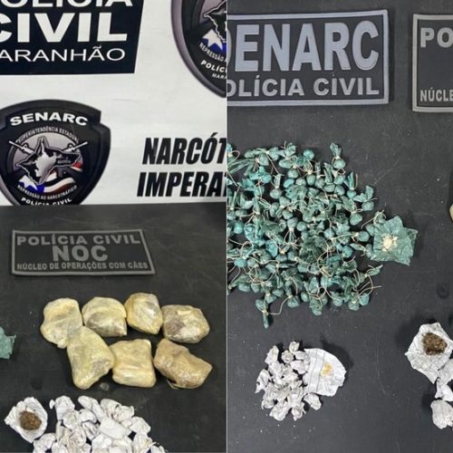 Idosa é presa em flagrante por tráfico de drogas durante operação policial em Imperatriz