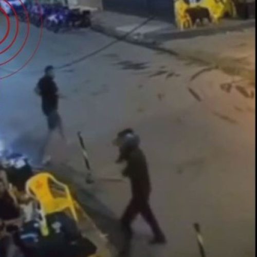 Câmera de segurança registra execução a tiros em bar de Açailândia (MA)