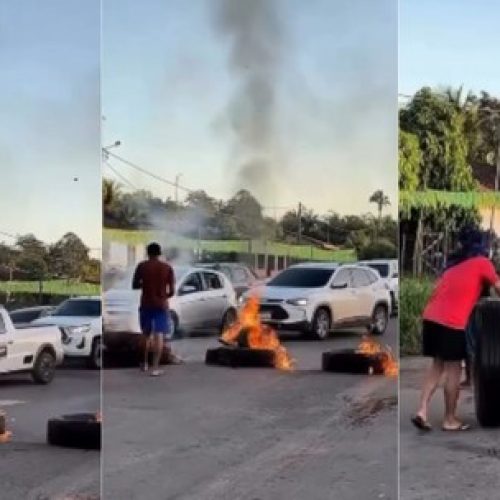 Moradores interditam BR-135 em Bacabeira e cobram recuperação urgente da rodovia
