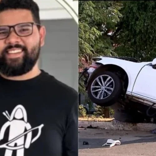 Pai e filho morrem em grave acidente na Avenida Jerônimo de Albuquerque; veículo partiu ao meio