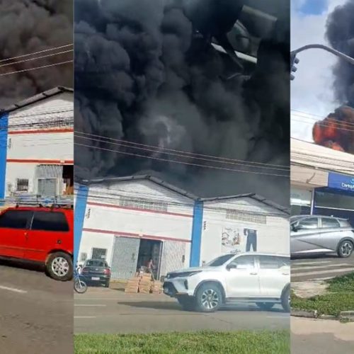 Autoridades vão investigar causas de incêndio em depósito na Grande São Luís